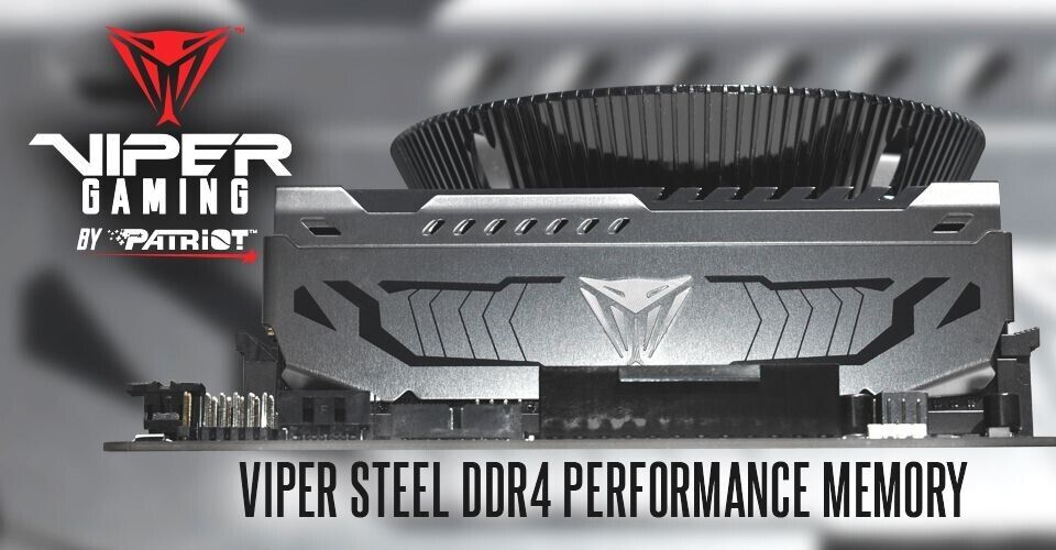 Patriot Viper Steel 32GB (2x16G) DDR4 3200MHz PC4-25600 C16 UDIMM Desktop Memory