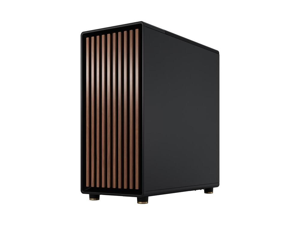 Fractal Design North ATX Mid Tower PC Case - Charcoal Black with Walnut Front
