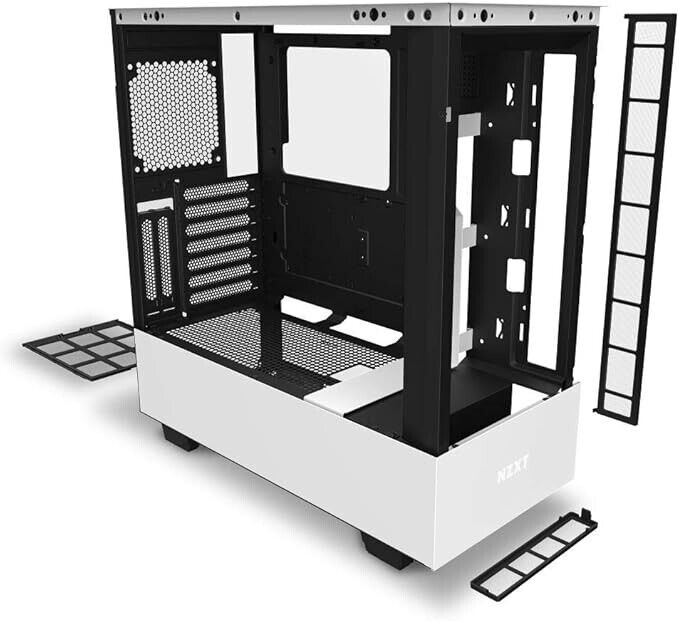 NZXT H510 Elite - Premium Mid-Tower ATX Gaming Case in White