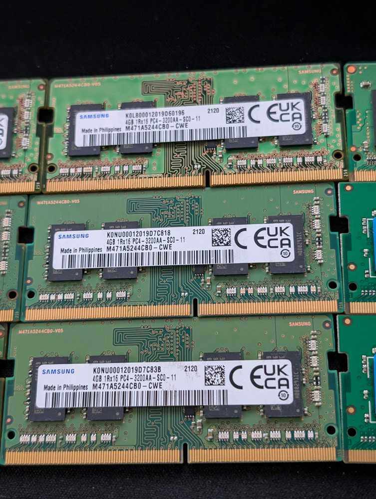 14 Mixed Brand 4GB DDR4 SODIMM Laptop Memory RAM Bundle