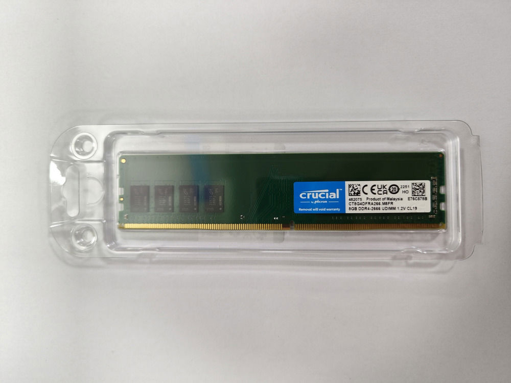 Crucial 8GB 2666MHz DDR4 NON-ECC UDIMM Desktop Memory RAM