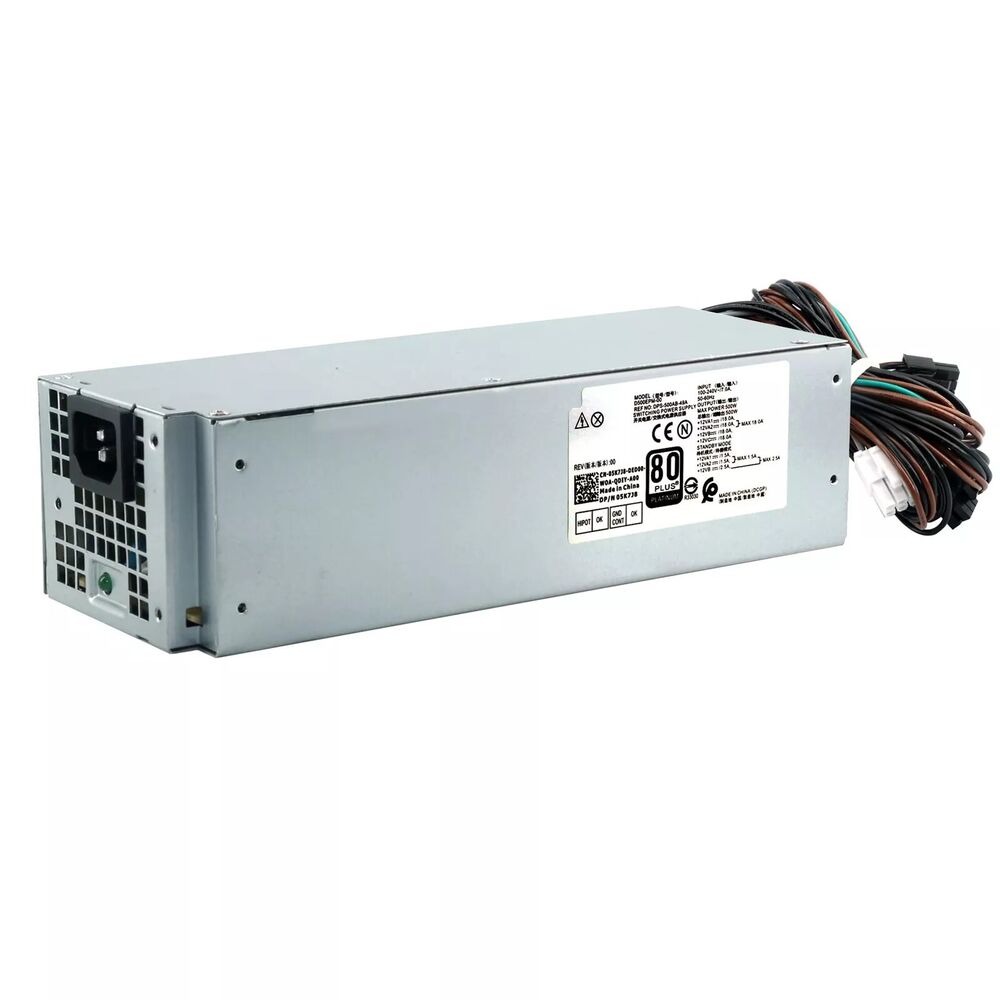 500W D500EPM-00 5K7J8 Power Supply Unit for Dell G5, XPS 8940, 7060, 5060, and 7080MT - New