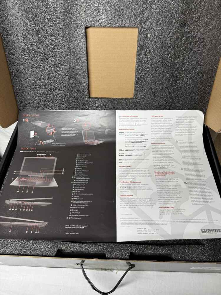 HP Omen Gaming Laptop - Intel Core i7, 1TB HDD + 256GB SSD, 16GB SDRAM
