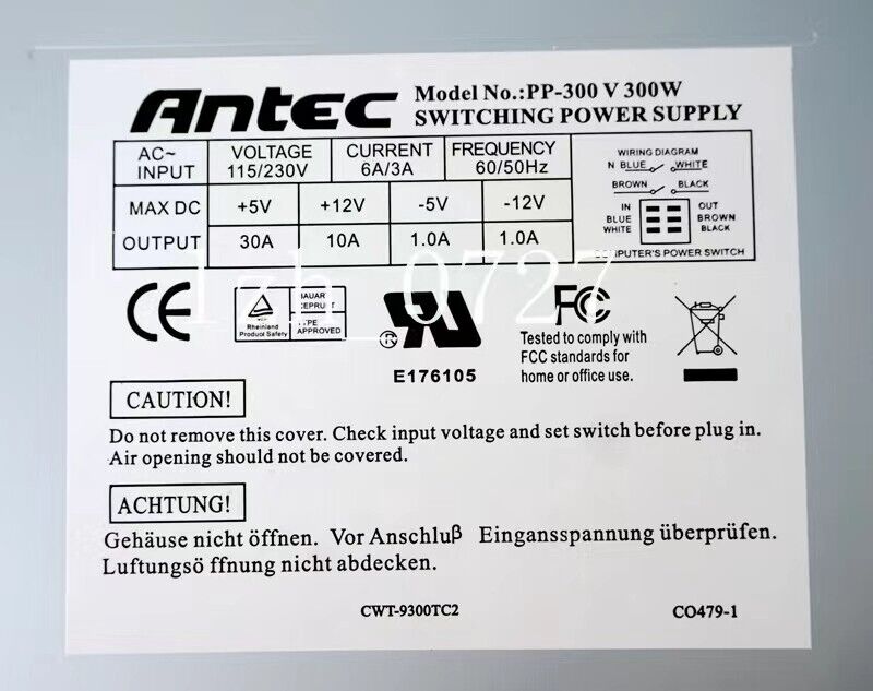 Athena Power AP-AT30 AT 300W Replacement Power Supply PSU