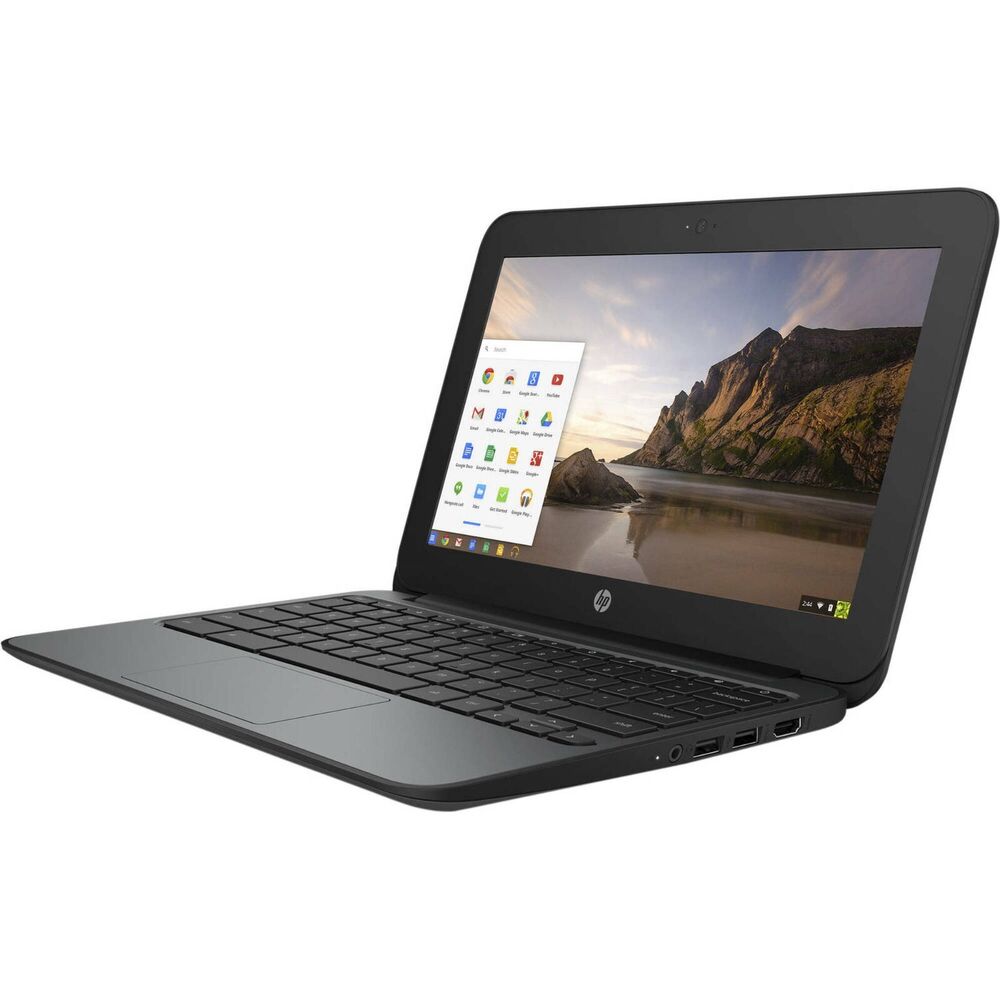HP Chromebook 11 G5 11.6-inch Laptop with Intel Core Processor, 4GB RAM, 16GB eMMC, Bluetooth, and Webcam