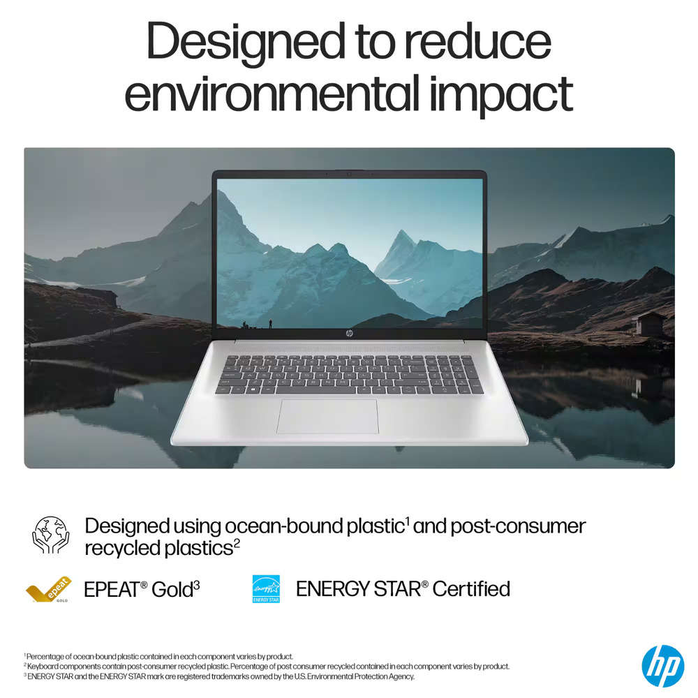 2025 HP Laptop Computer 17.3 FHD with Ryzen 5, Up to 64GB RAM & 2TB SSD, Windows Pro