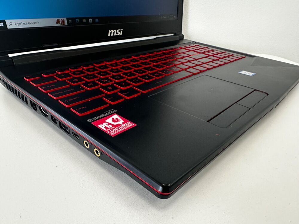 MSI GL63 Gaming Laptop - Intel i7-8750H, NVIDIA GTX 1050, 16GB RAM, 128GB SSD + 1TB HDD