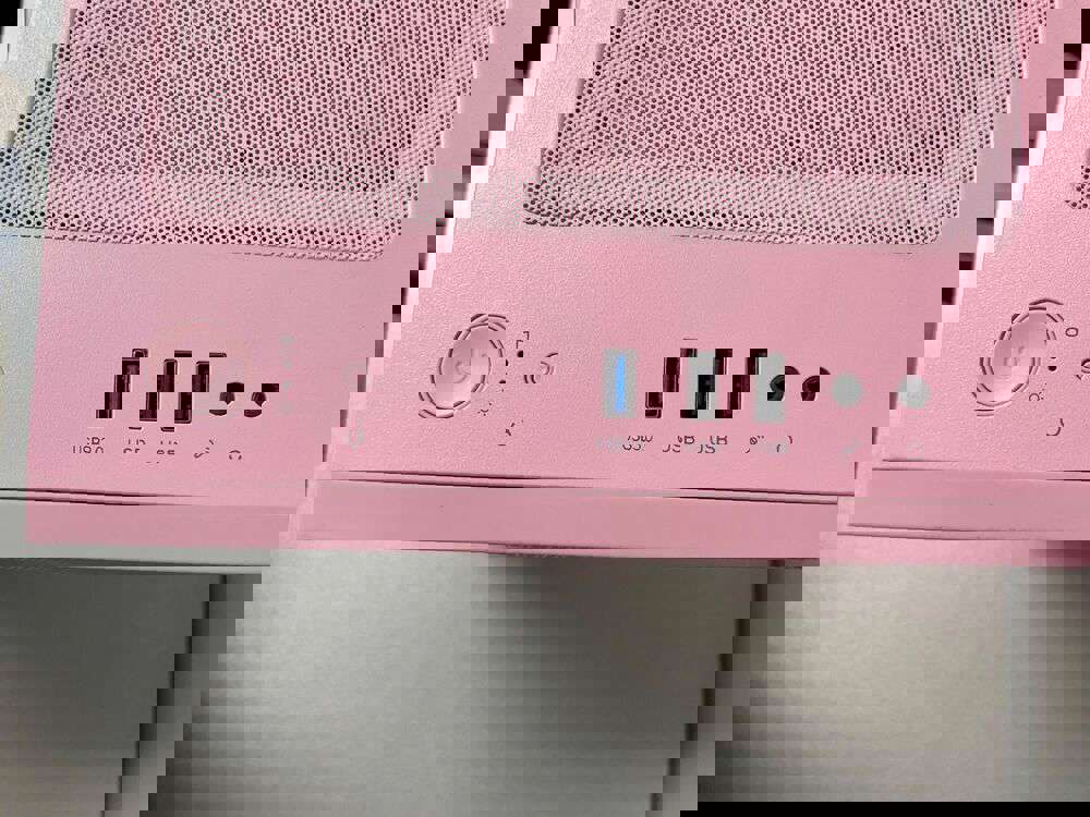 DarkFlash DLM21 Pink Micro-ATX Mini Tower Case
