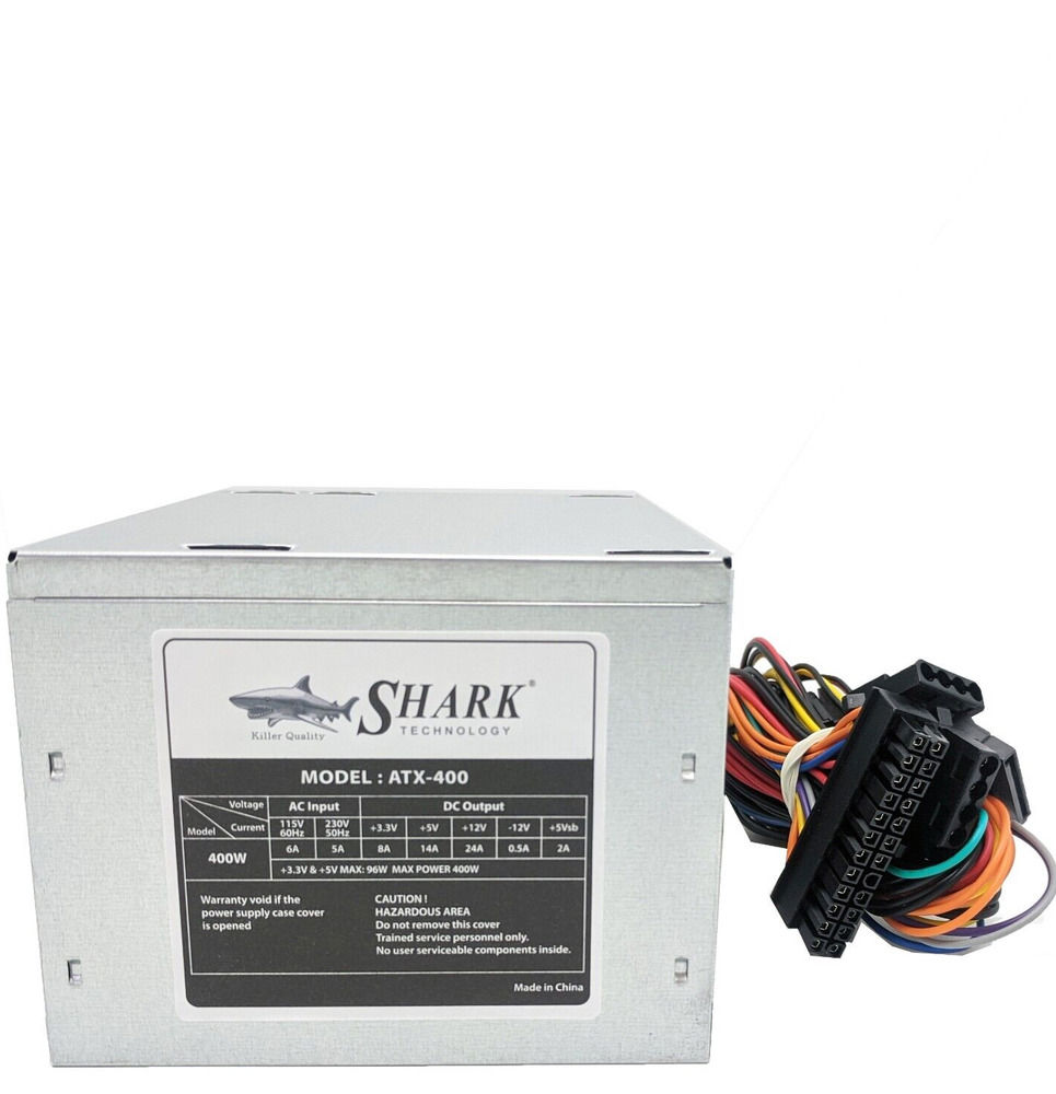 400W Compact ATX/EPS 12V 4+4 Desktop PC Power Supply with 24pin SATA