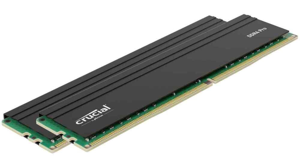 Crucial Pro 32GB Kit (2x16GB) DDR4 3200MHz C22 UDIMM Desktop Memory