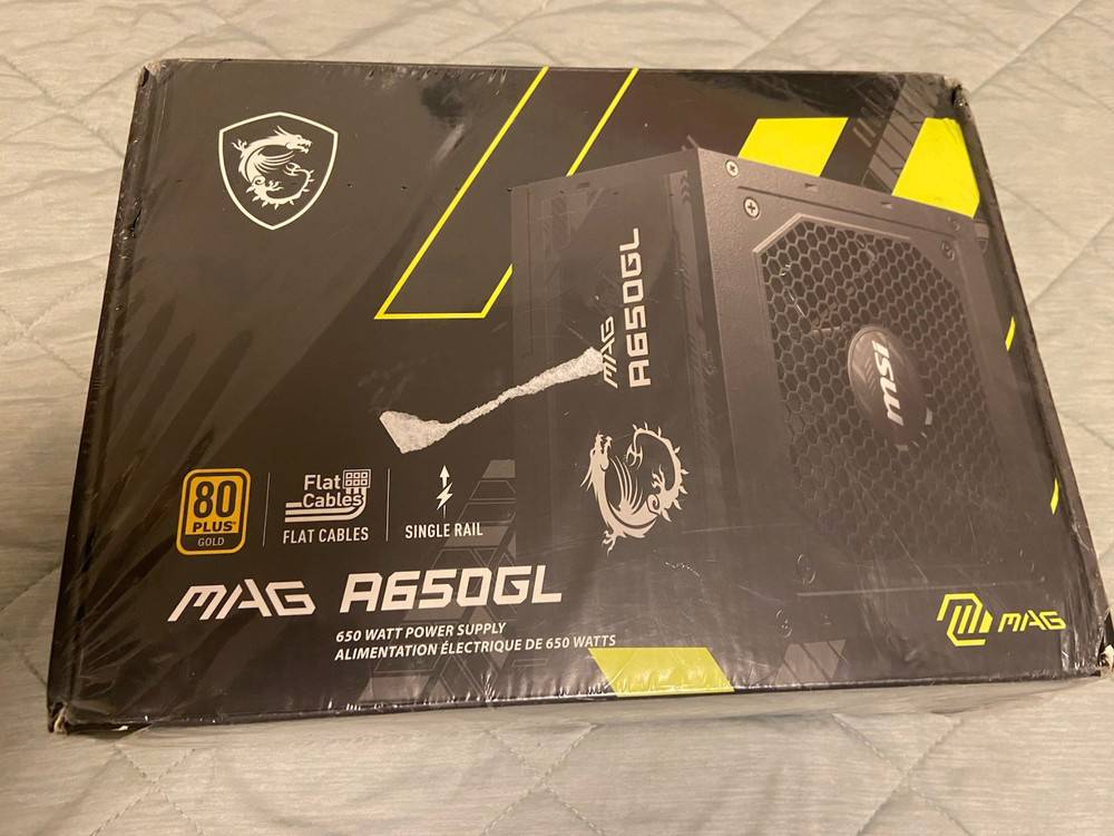 MSI MAG A650GL Modular Gaming Power Supply 80 Plus Gold Certified 650W