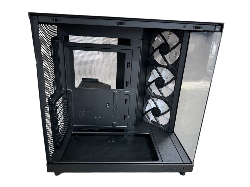NZXT H6 FLOW RGB Compact Dual-Chamber Mid-Tower Airflow Case, Black