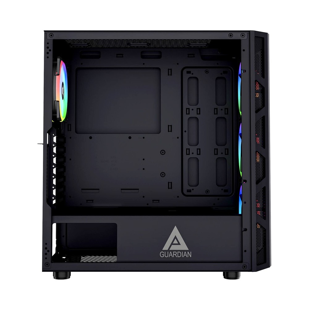 Guardian Mesh Mid Tower Gaming Case with Tempered Glass Panel