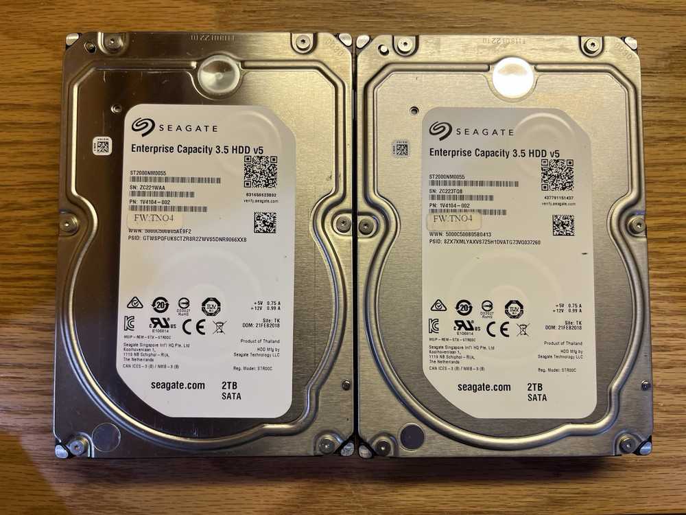 2TB Seagate ST2000NM0055 3.5" SATA 7200RPM Enterprise HDD (EXOS 7E8)