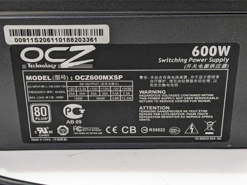OCZ Technology OCZ600MXSP MOD X STREAM-PRO 600W Power Supply