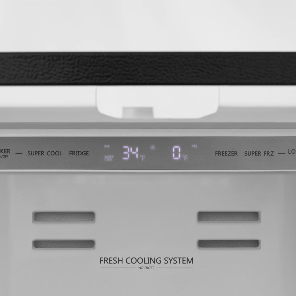 ZLINE 36 French Door Refrigerator with Ice Maker in Fingerprint Resistant Stainless Steel