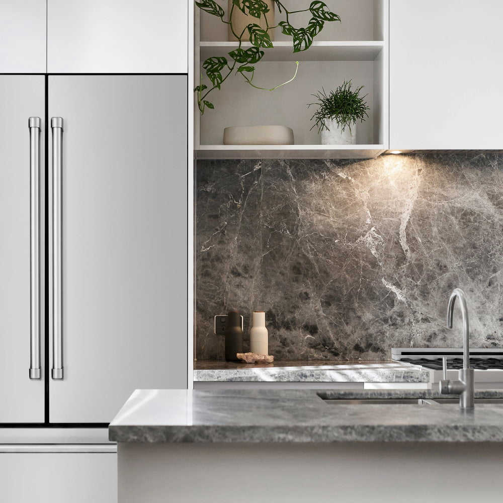 ZLINE 36 French Door Refrigerator with Ice Maker in Fingerprint Resistant Stainless Steel