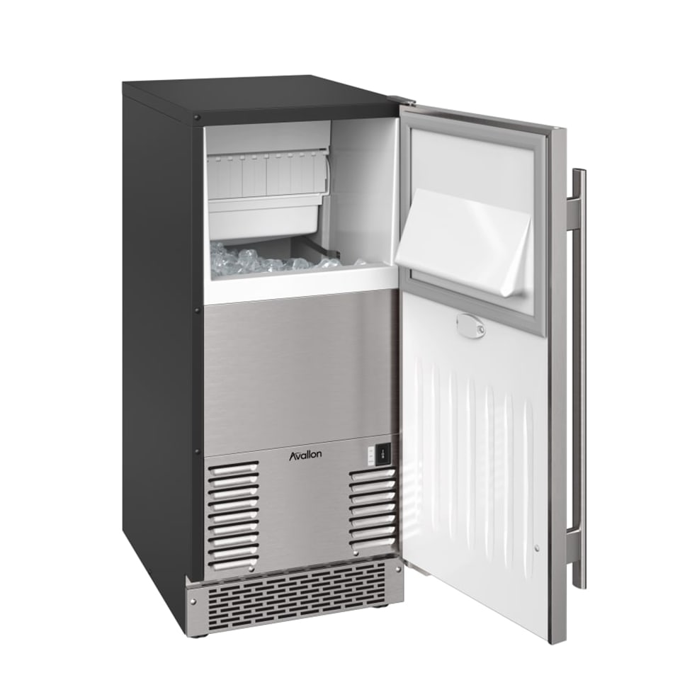 Avallon AIMG151PSSIRH 15" Stainless Steel Ice Maker with 56 lbs. Daily Production
