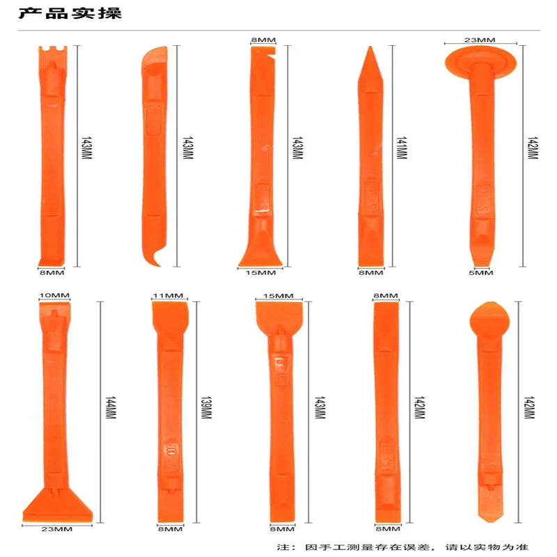 10Pcs Multi-purpose Plastic Crowbar Set for Electronic Device Repair
