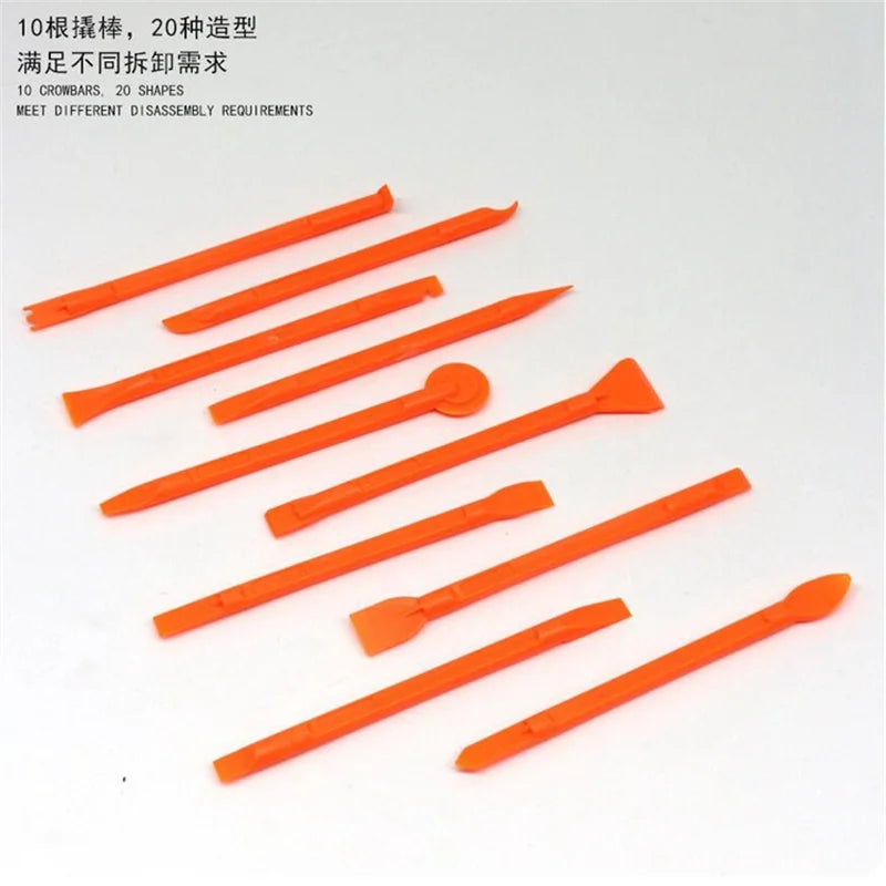 10Pcs Multi-purpose Plastic Crowbar Set for Electronic Device Repair