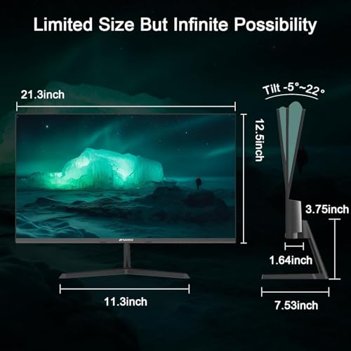 SANSUI 27" Full HD IPS Gaming Monitor with 100Hz, FreeSync, and Built-in Speakers