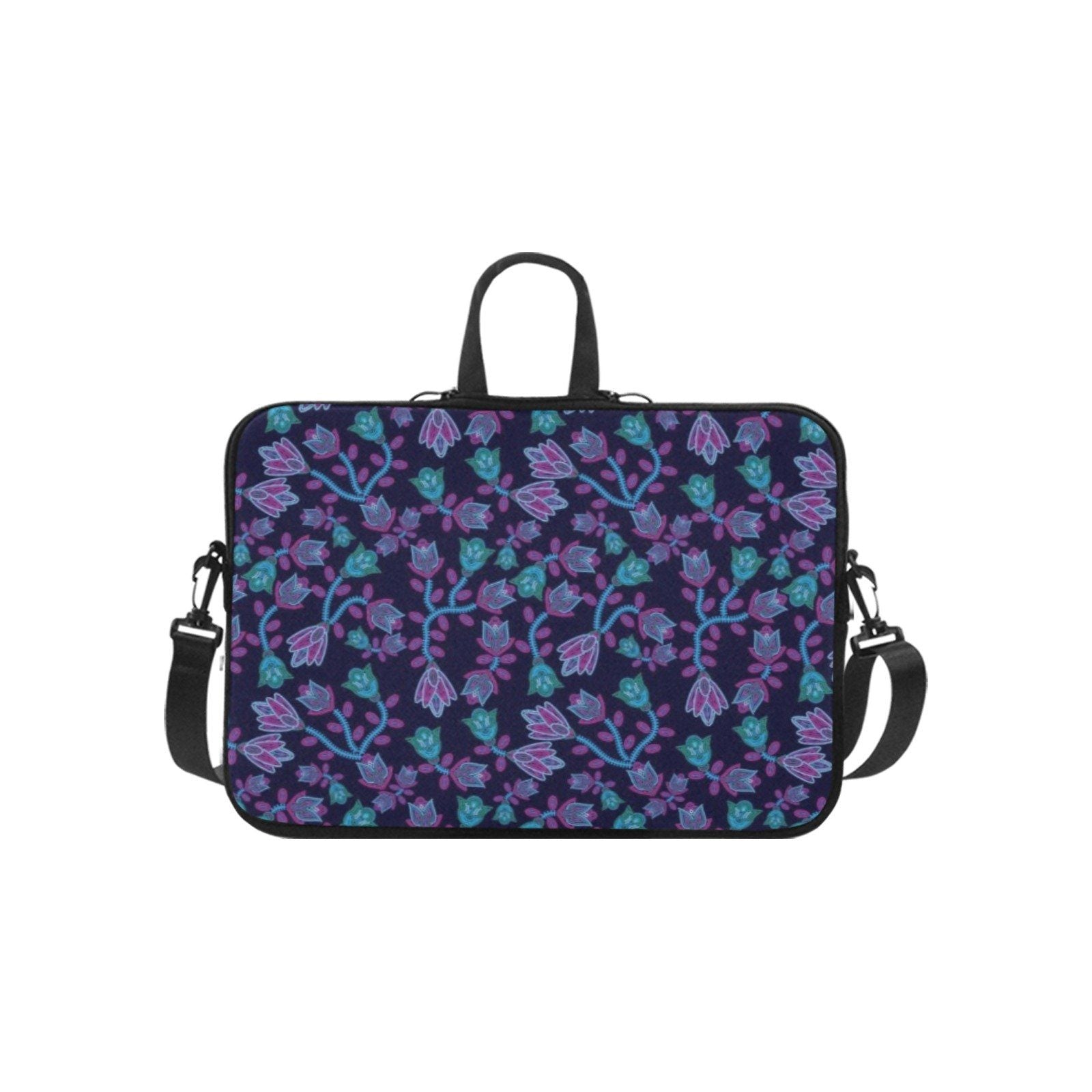 Elegant Beaded Neoprene Laptop Handbag