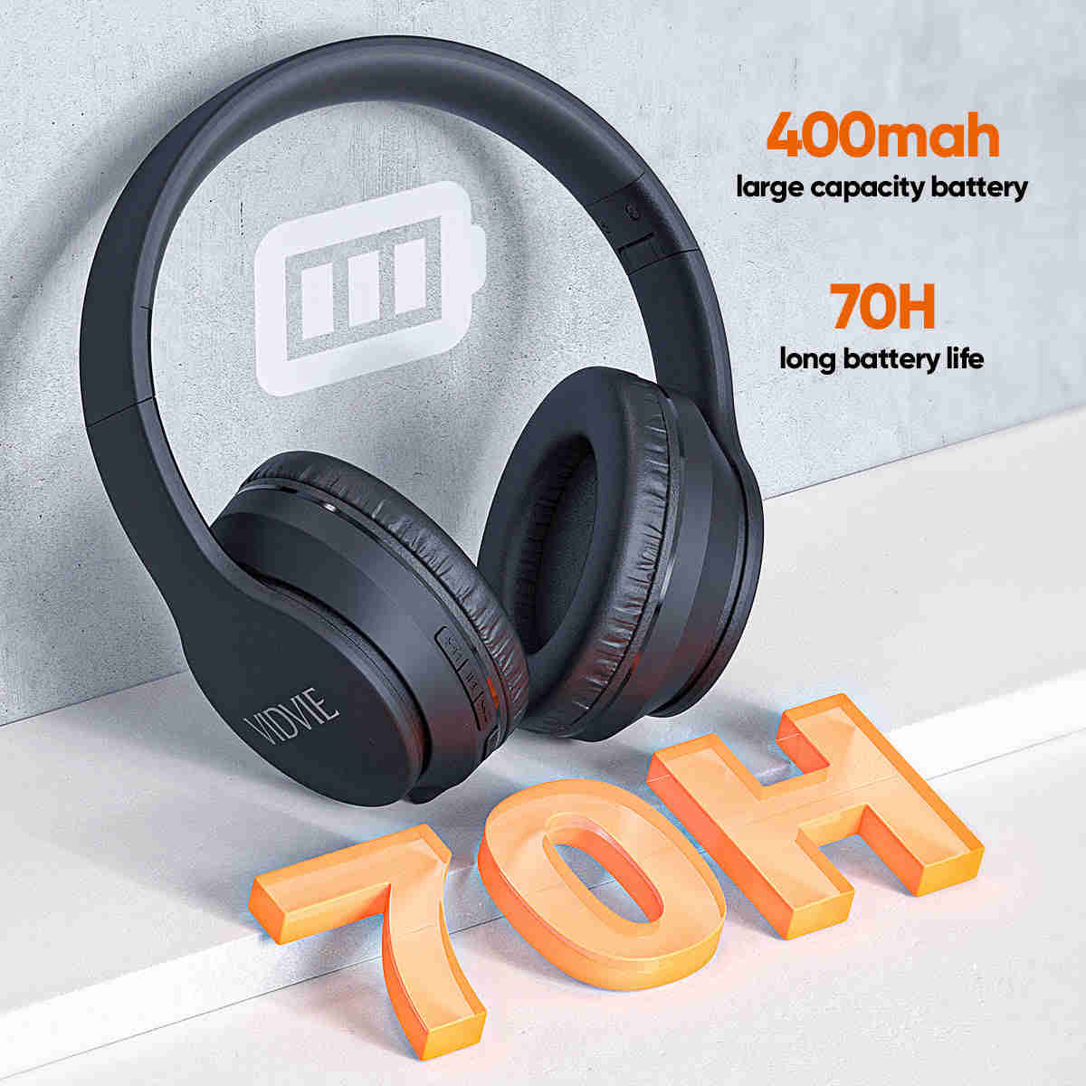 Premium Foldable Over-Ear Headphones with Extra Bass
