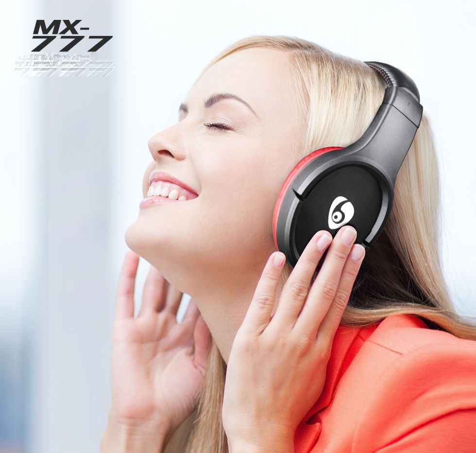 Ovleng MX777 Premium Bluetooth Headphones with SD Card, FM, and AUX