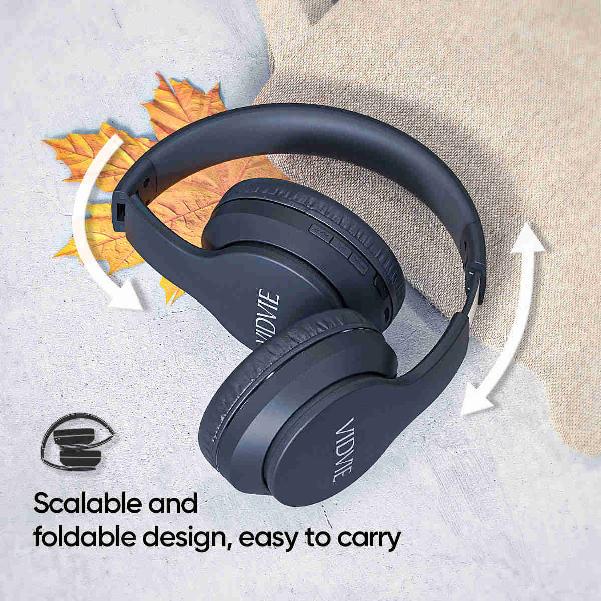 Premium Foldable Over-Ear Headphones with Extra Bass