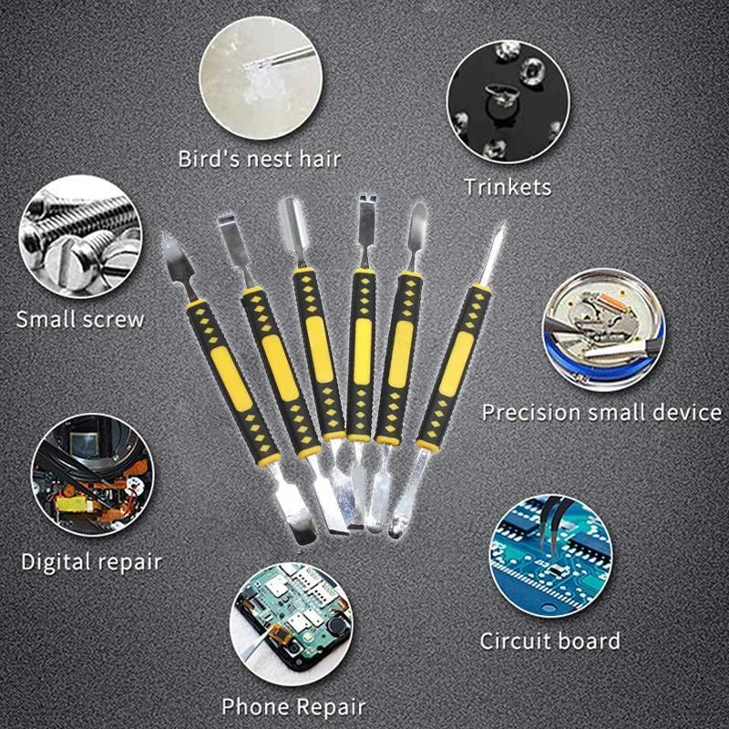 Ultimate 6-Piece Metal Crowbar Set for Precision Device Repair