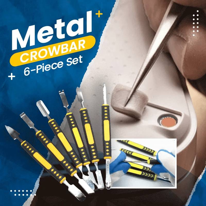 Ultimate 6-Piece Metal Crowbar Set for Precision Device Repair