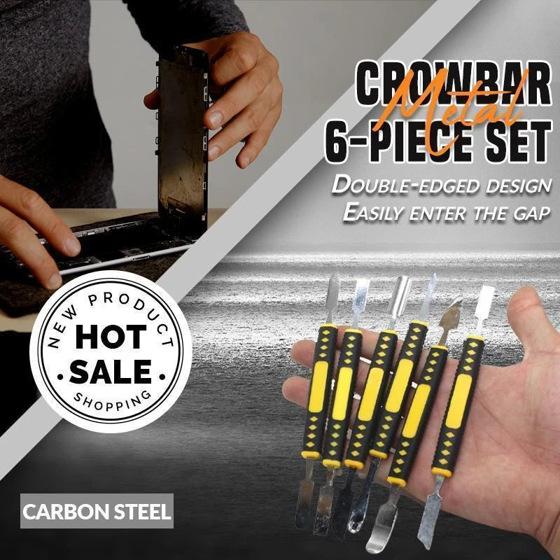 Ultimate 6-Piece Metal Crowbar Set for Precision Device Repair