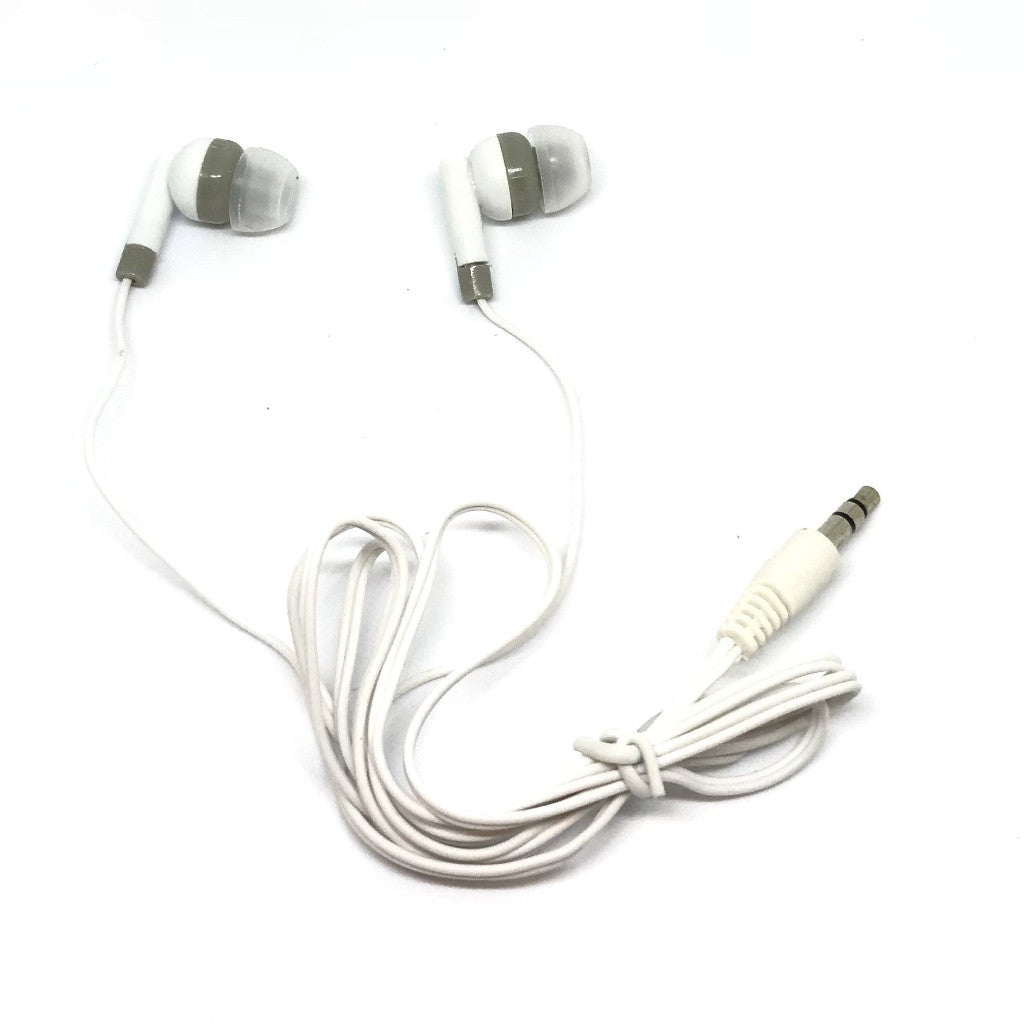 Premium White Stereo Earbuds for Enhanced Audio Experience
