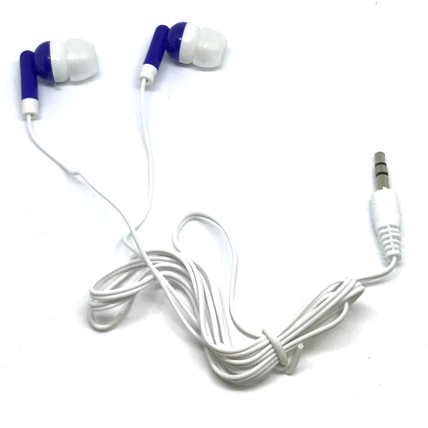 Premium Royal Blue Stereo Earbuds for Enhanced Audio Experience