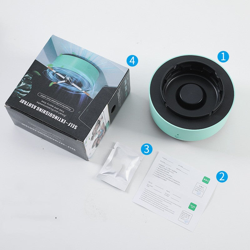 Revolutionary Air Purifying Ashtray with Ionizer Technology