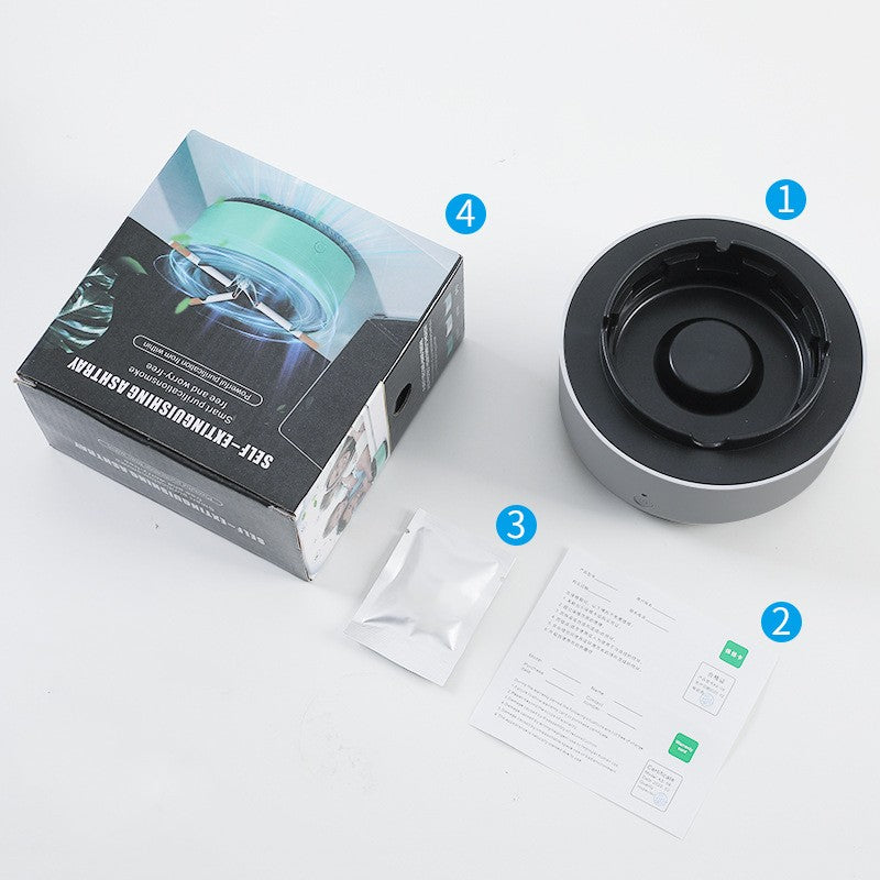 Revolutionary Air Purifying Ashtray with Ionizer Technology