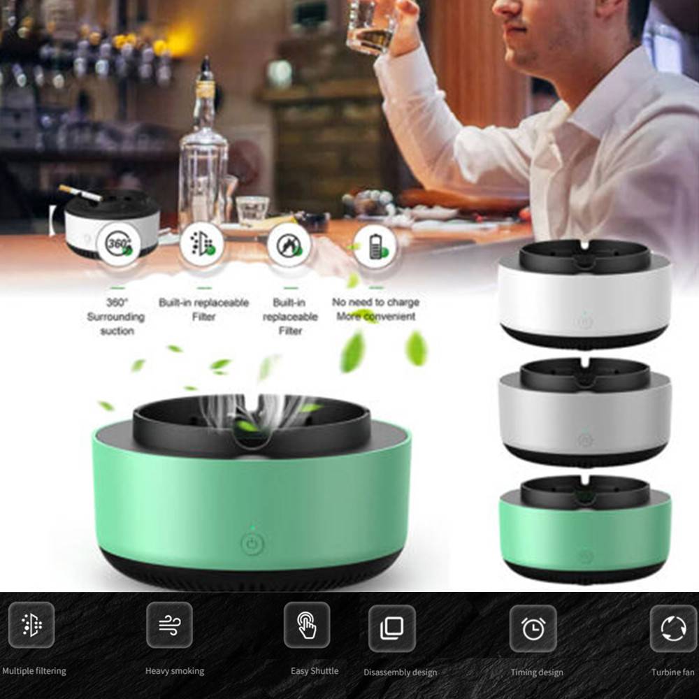Revolutionary Air Purifying Ashtray with Ionizer Technology