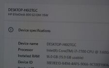 HP EliteDesk 800 G3 Mini Desktop PC - High-Performance Business Solution