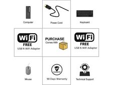 HP Elite Business Class Computer - High-Performance Desktop with Wi-Fi