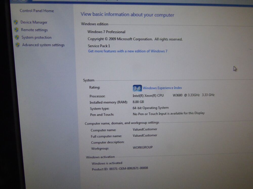 HP Workstation Z400 - High-Performance Intel Xeon W3680 3.33GHz PC