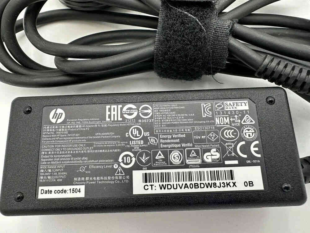 HP 45W 19.5V Blue Tip Laptop Charger - Enhanced Power Supply
