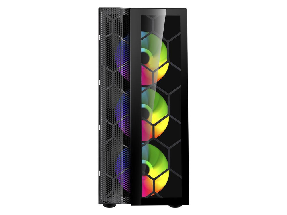DIYPC Dragon ATX Mid Tower Gaming Case with Tempered Glass