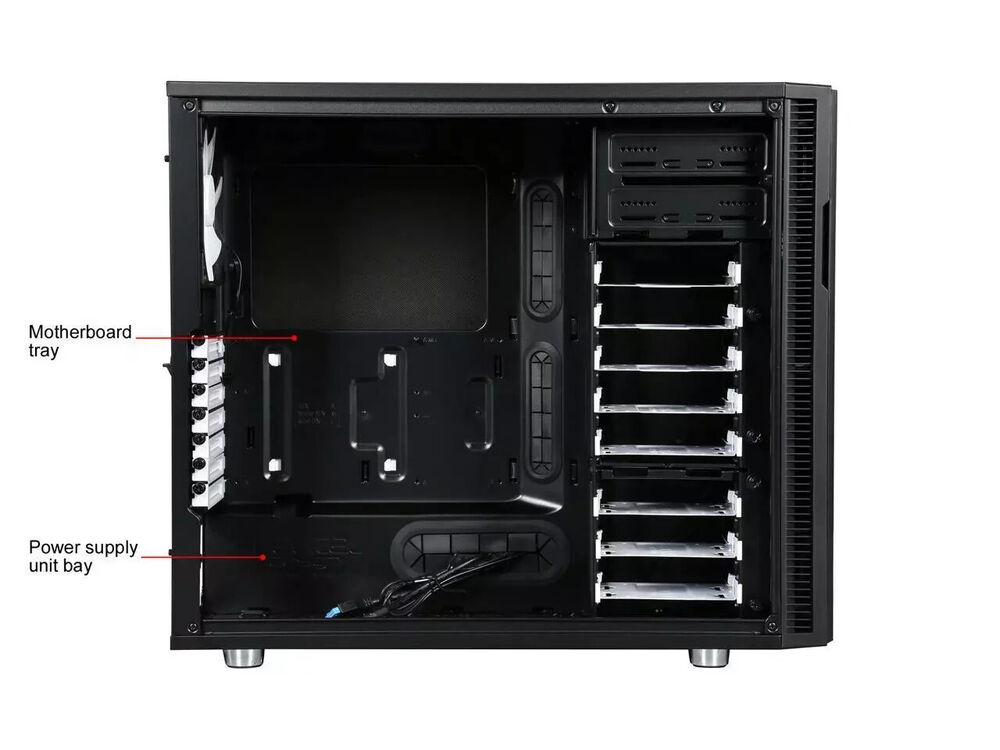 Fractal Design Define R5 Black Silent ATX Midtower Computer Case