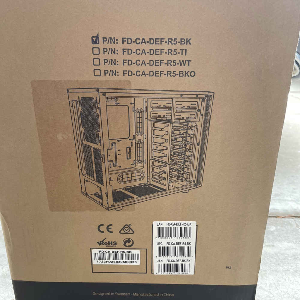 Fractal Design Define R5 Black Silent ATX Midtower Computer Case