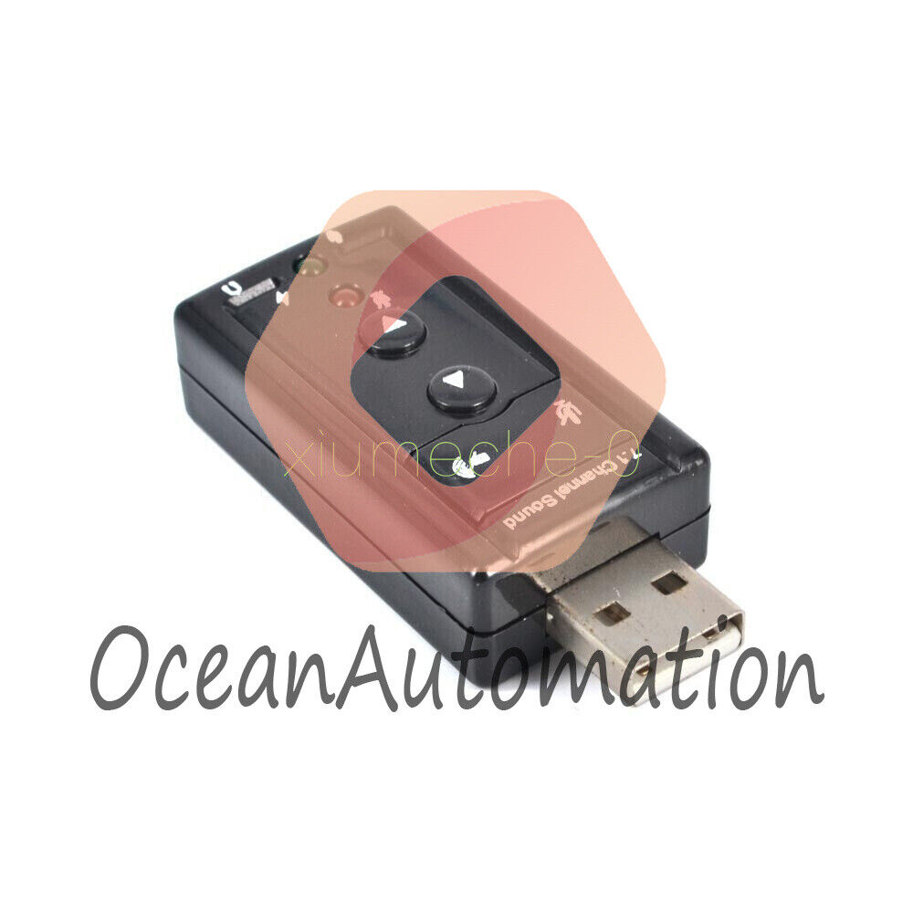 Enhanced Audio Experience - 1X Mini USB 2.0 7.1 Channel Sound Card Adapter