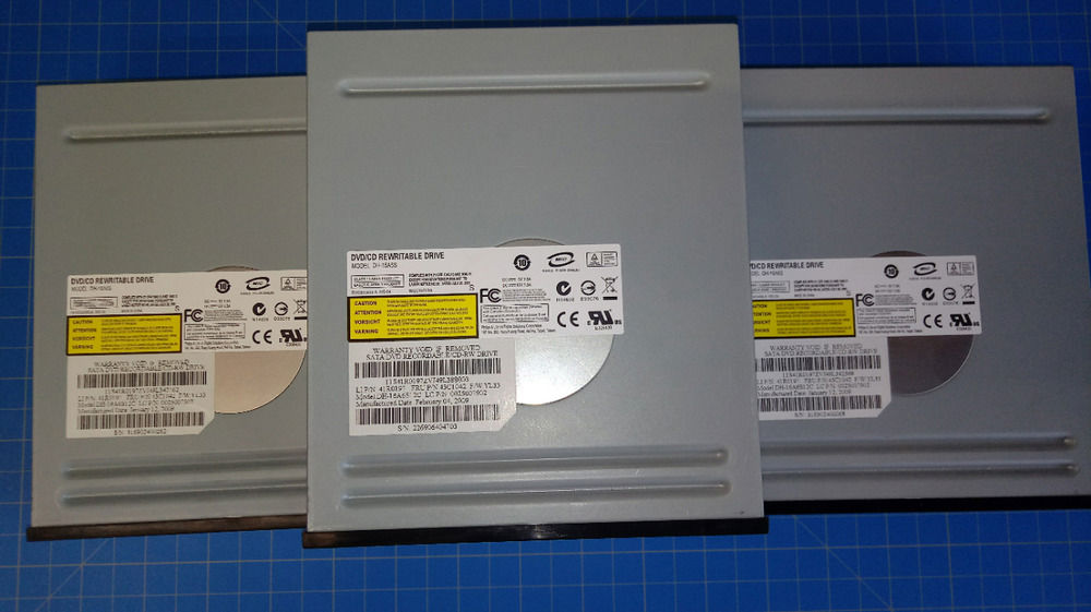 3x Dell Lite-on Philips DVD+/-RW SATA DL 16x Optical Drives - High-Speed Data Transfer