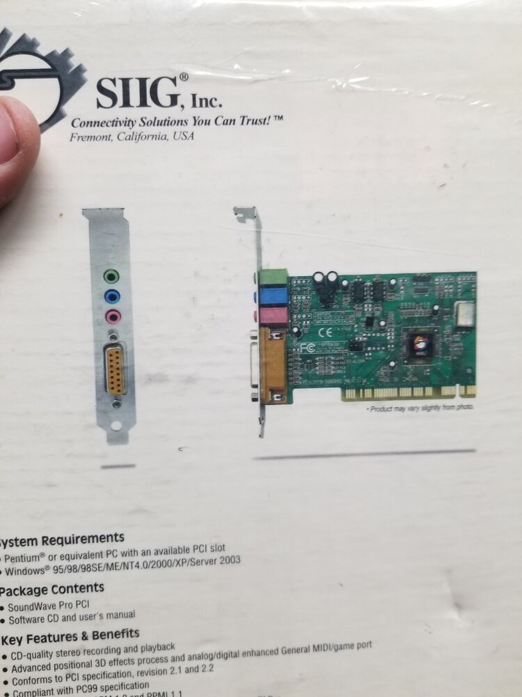 SIIG SoundWave PCI Sound Card - Enhance Your Audio Experience