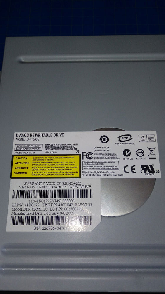 3x Dell Lite-on Philips DVD+/-RW SATA DL 16x Optical Drives - High-Speed Data Transfer