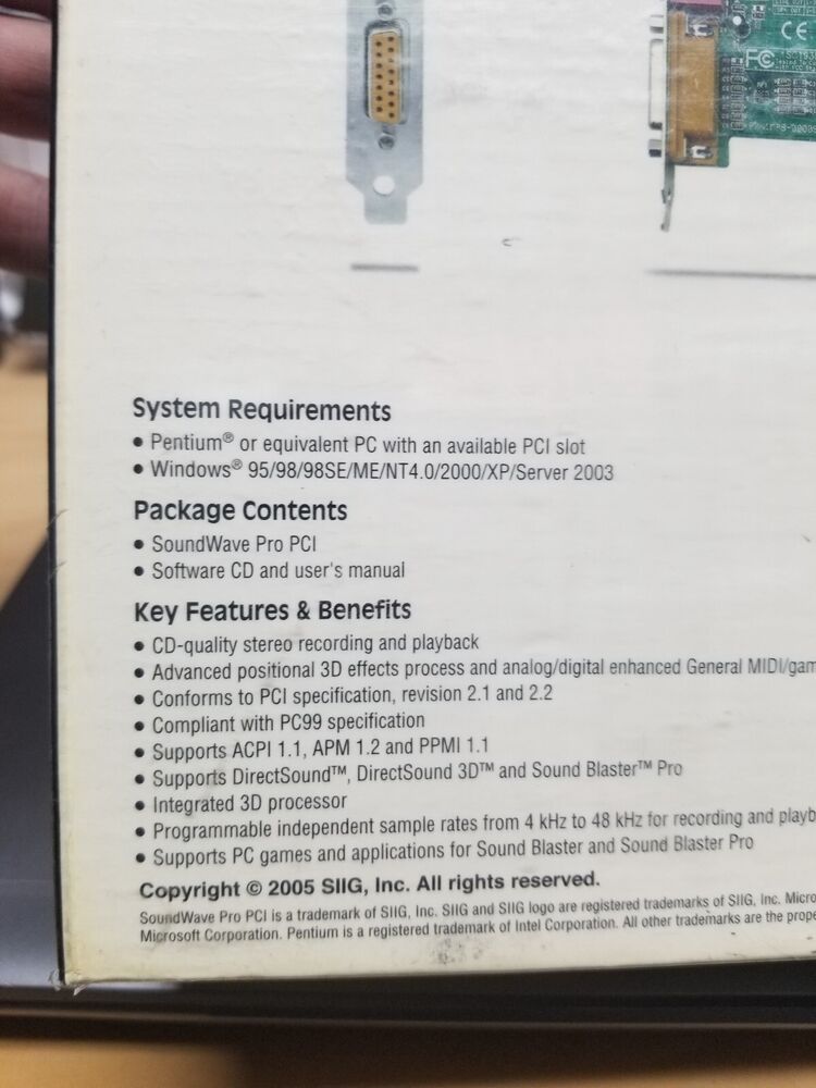 SIIG SoundWave PCI Sound Card - Enhance Your Audio Experience