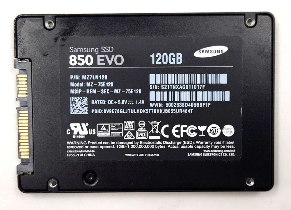 Samsung 850 EVO 120GB SSD - High-Speed, Reliable Storage Solution